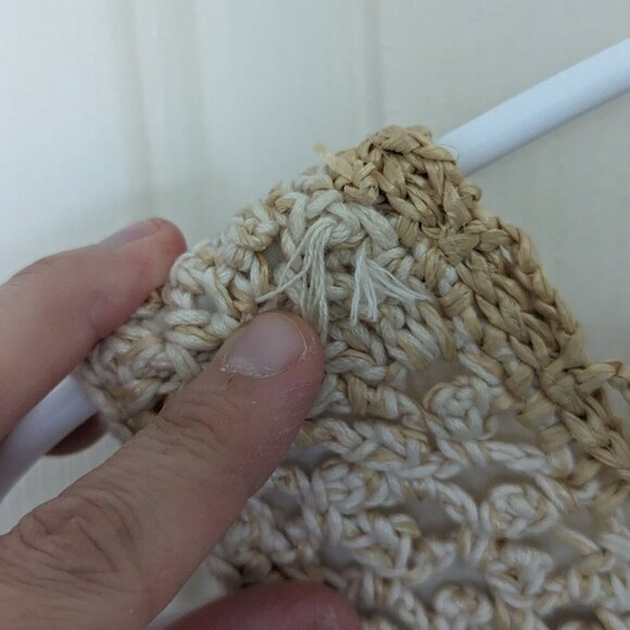 Size 8 Moschino Aeffe S.P.A. cotton crochet summer dress, neutral mini sun dress - Picture 4 of 13